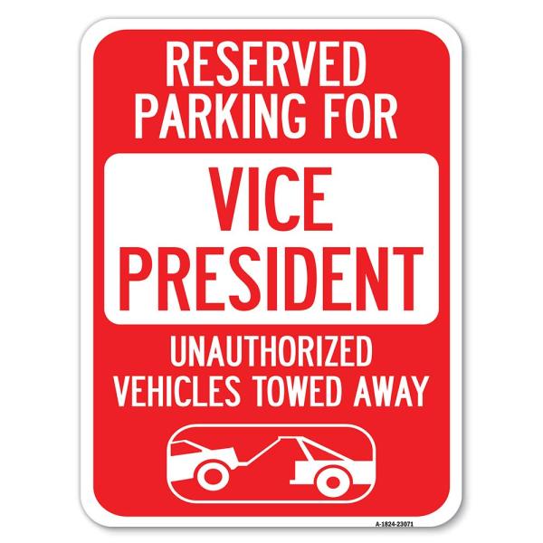 Reserved Parking for Vice President Unauthorized V...