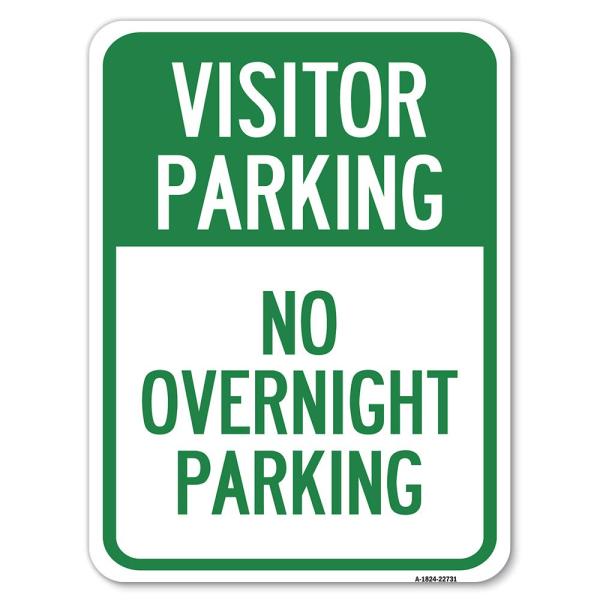 Visitor Parking No Overnight Parking | 18" X 24" H...