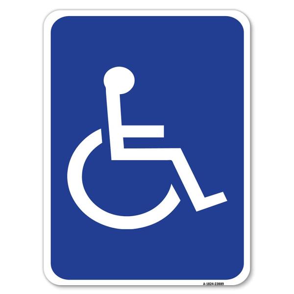 Large Handicapped Symbol | 18" X 24" Heavy-Gauge A...