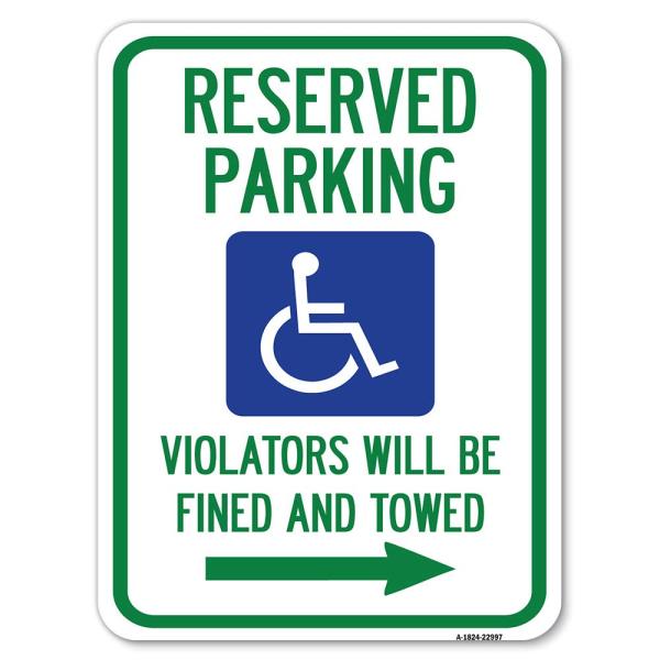 Reserved Parking Violators Will Be Fined and Towed...
