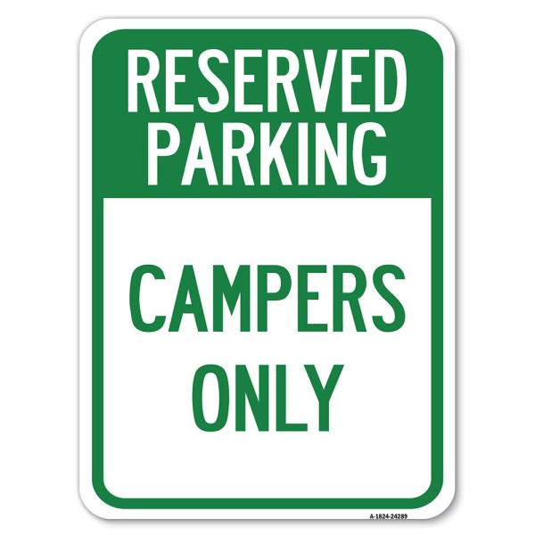 Campers Only | 18" X 24" Heavy-Gauge Aluminum Rust...