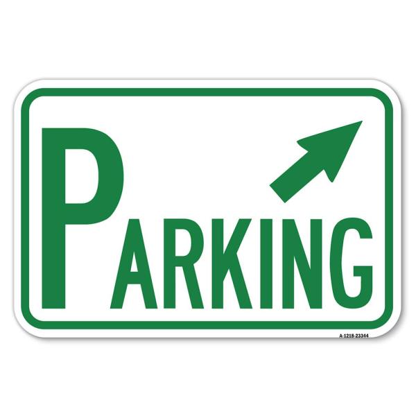 Parking with Arrow Pointing to Top Right | 12" X 1...