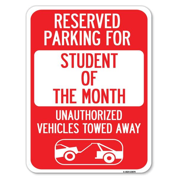 Reserved Parking for Student of the Month Unauthor...