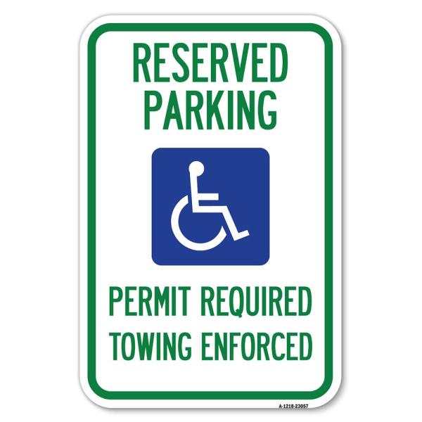 Reserved Parking Permit Required Towing Enforced (...