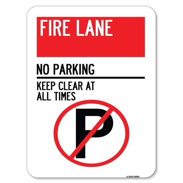 Fire Lane - No Parking Keep Clear at All Times (Wi...
