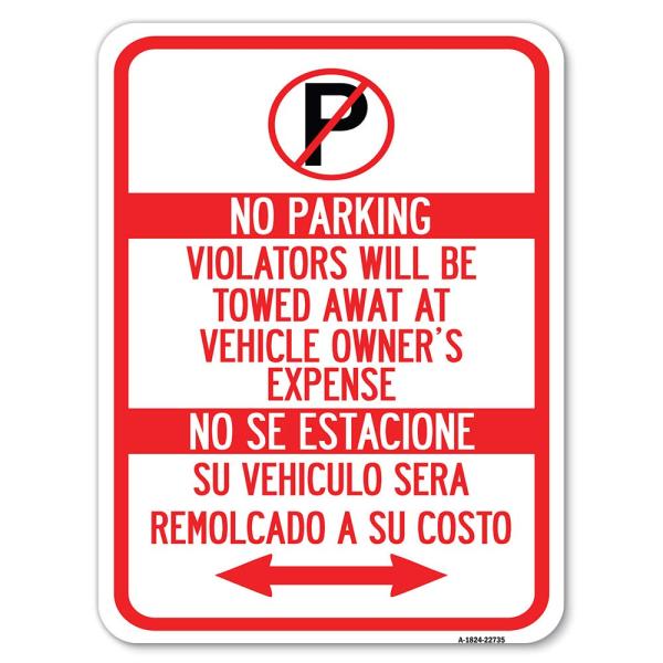 Violators Will Be Towed Away at Vehicle Owners Exp...