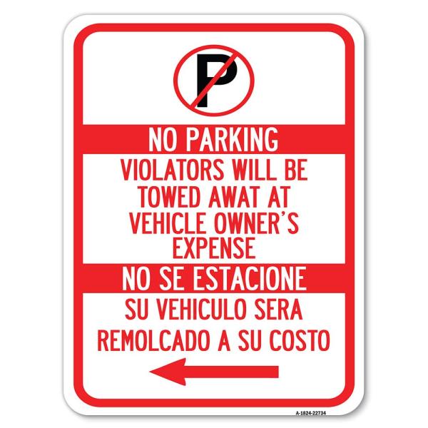 Violators Will Be Towed Away at Vehicle Owners Exp...