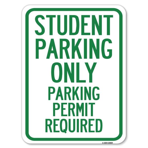 Student Parking Only, Parking Permit Required | 18...
