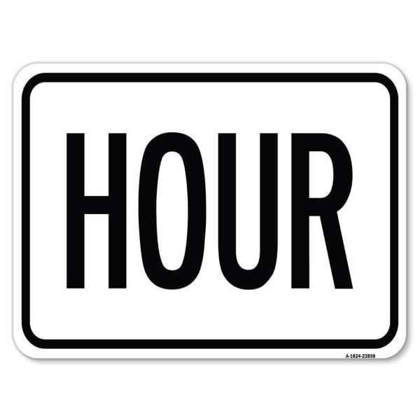 Hour | 18" X 24" Heavy-Gauge Aluminum Rust Proof P...