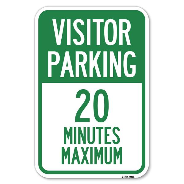 Visitor Parking Sign Visitor Parking 20 Minutes Ma...