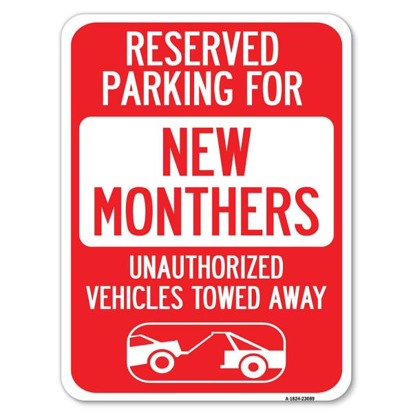 Reserved Parking for New Mothers Unauthorized Vehi...