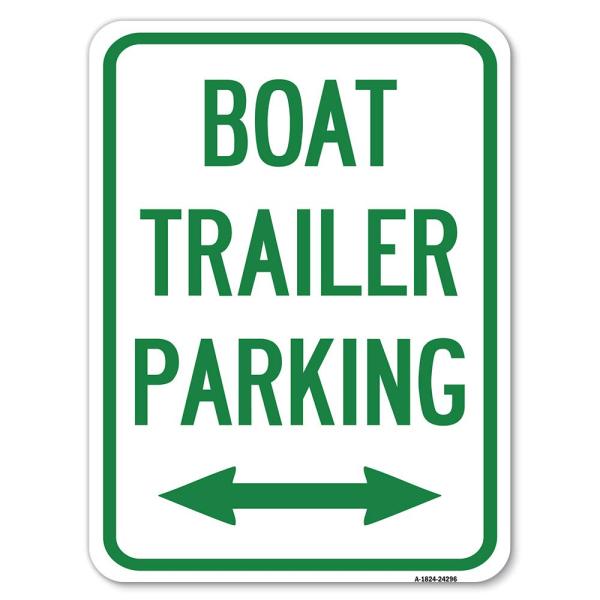 Boat Trailer Parking (with Bidirectional Arrow Sym...