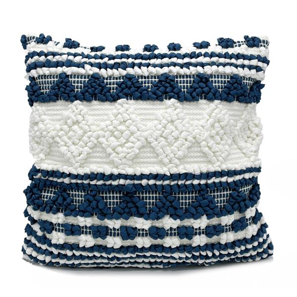 Fennco Styles Handmade Geometric Cotton Blend Deco...