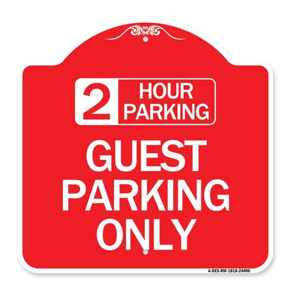 SignMission Designer Series Sign - 2 Hour Parking,...