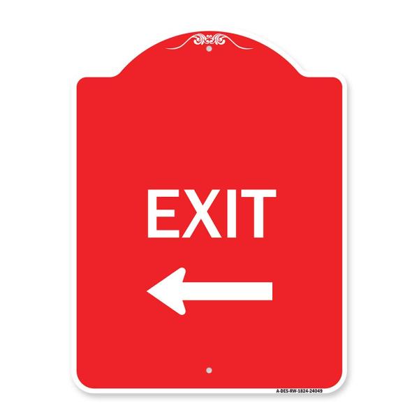 SignMission Designer Series Sign - Exit (with Left...