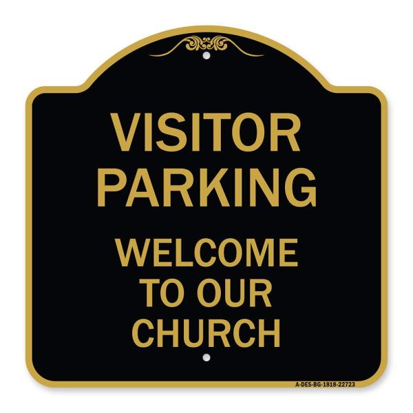SignMission Designer Series Sign - Visitor Parking...