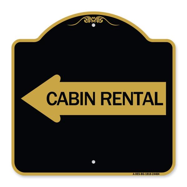 SignMission Designer Series Sign - Cabin Rental (w...