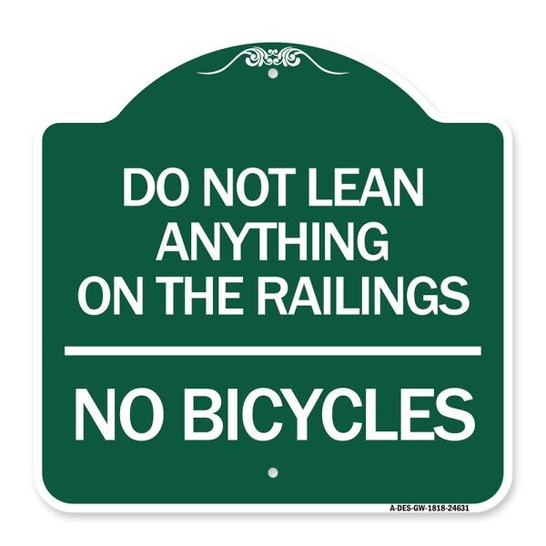 SignMission Designer Series Sign - Do Not Lean Any...
