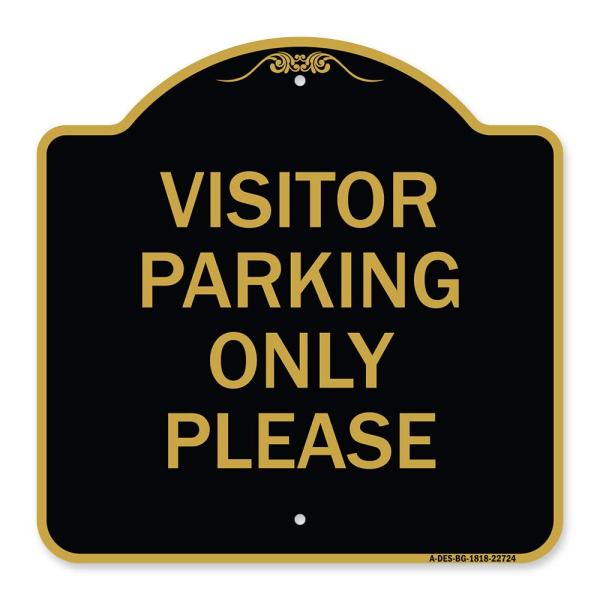 SignMission Designer Series Sign - Visitor Parking...