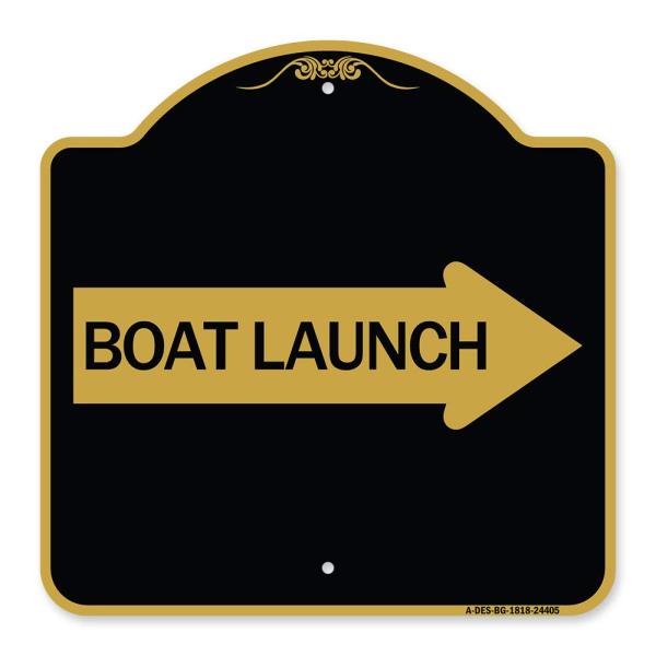 SignMission Designer Series Sign - Boat Launch (wi...