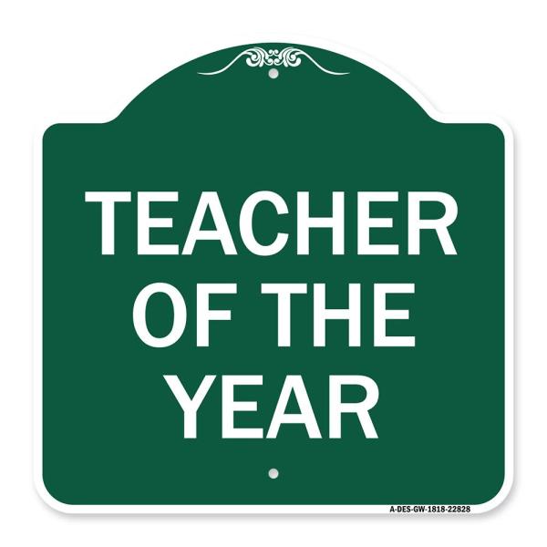 SignMission Designer Series Sign - Teacher of The ...