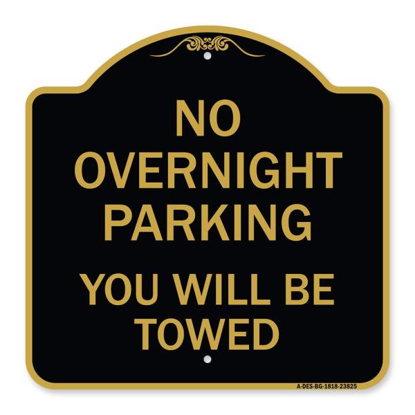 SignMission Designer Series Sign - No Overnight Pa...