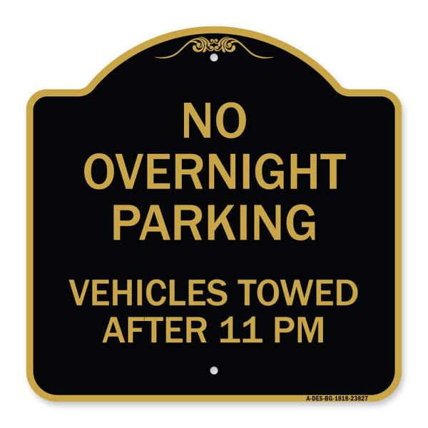 SignMission Designer Series Sign - No Overnight Pa...
