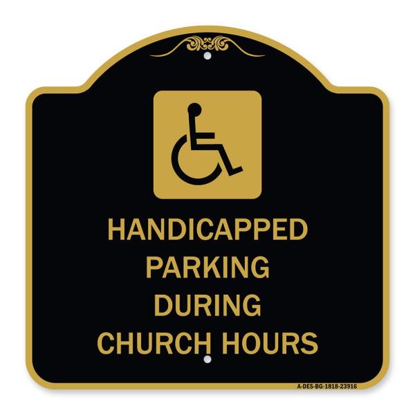 SignMission Designer Series Sign - Handicapped Par...