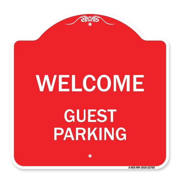 SignMission Designer Series Sign - Welcome Guest P...