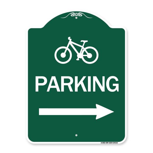 SignMission Designer Series Sign - Bicycle Symbol,...