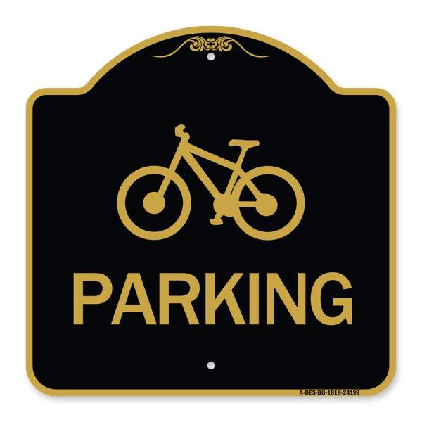 SignMission Designer Series Sign - D4-3 Bicycle Pa...