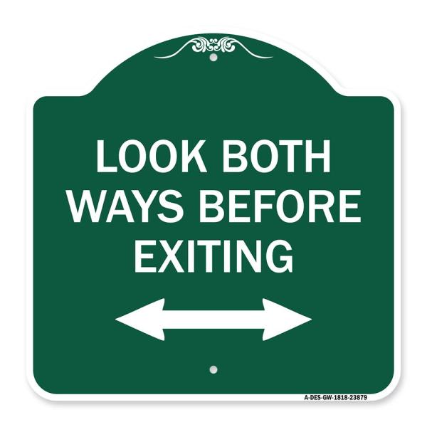 SignMission Designer Series Sign - Look Both Ways ...