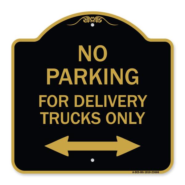 SignMission Designer Series Sign - No Parking Sign...