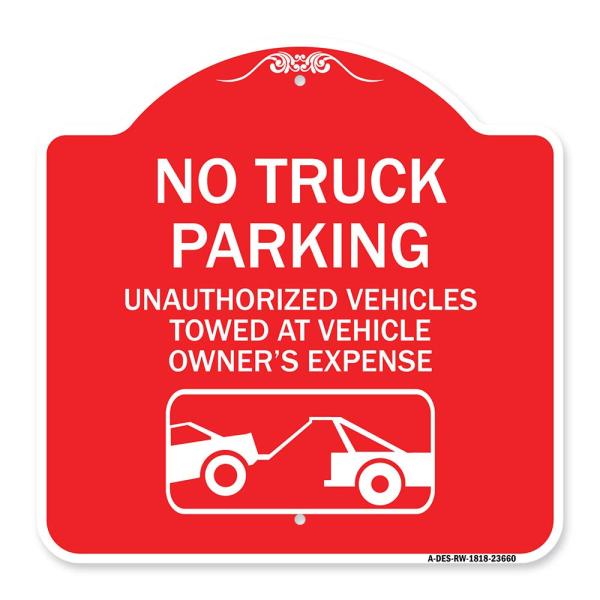SignMission Designer Series Sign - No Parking Sign...