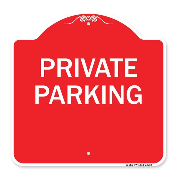 SignMission Designer Series Sign - Private Parking...
