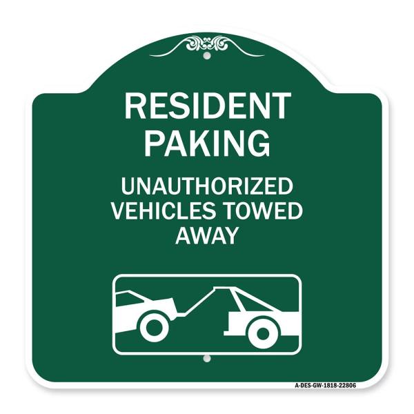 SignMission Designer Series Sign - Tow Away Sign R...