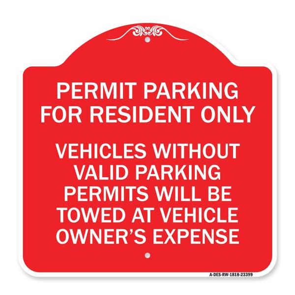 SignMission Designer Series Sign - Parking Permit ...