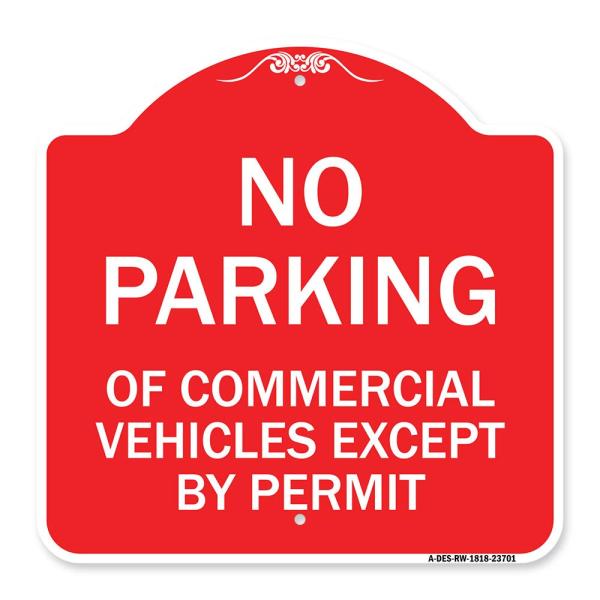 SignMission Designer Series Sign - No Parking of C...