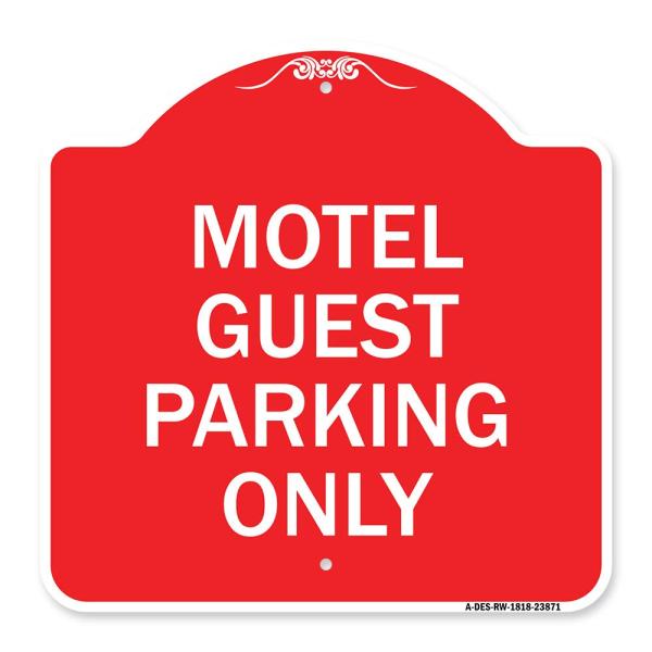 SignMission Designer Series Sign - Motel Guest Par...