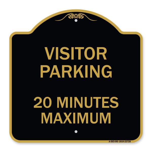 SignMission Designer Series Sign - Visitor Parking...