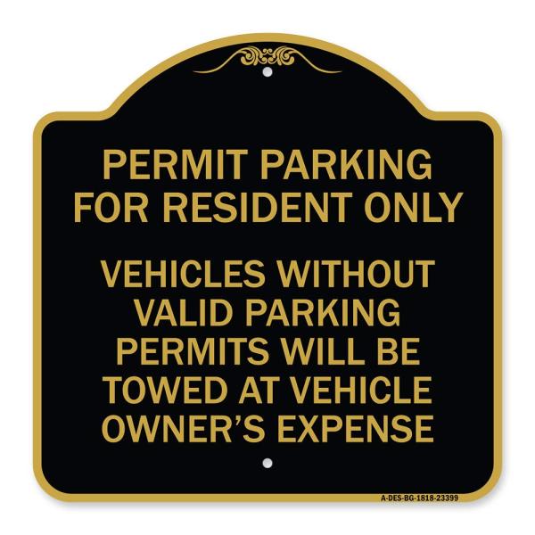 SignMission Designer Series Sign - Parking Permit ...
