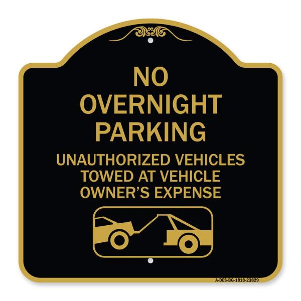 SignMission Designer Series Sign - No Overnight Pa...