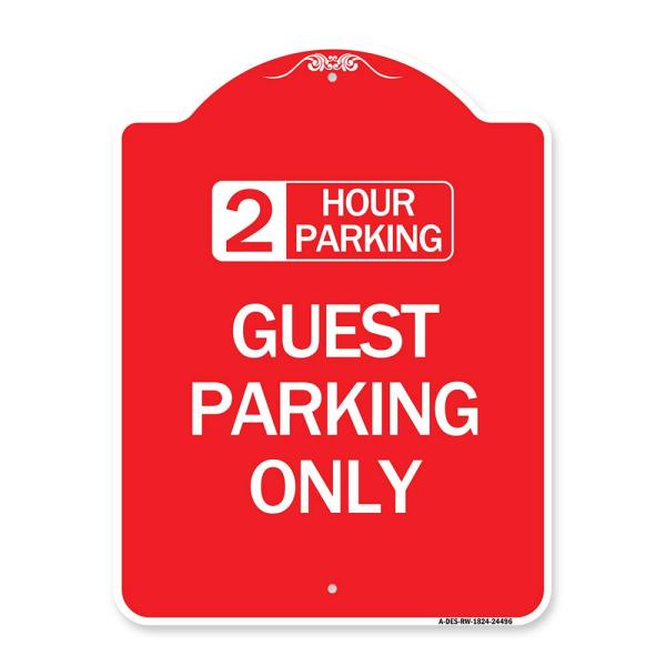 SignMission Designer Series Sign - 2 Hour Parking,...