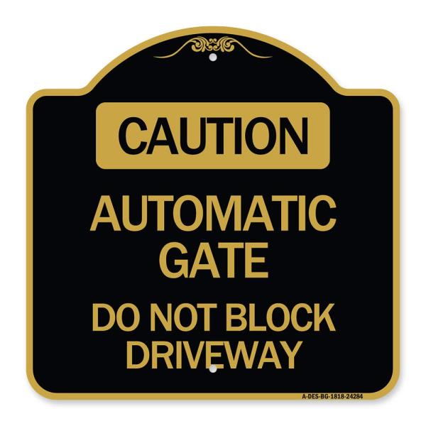 SignMission Designer Series Sign - Caution, Automa...
