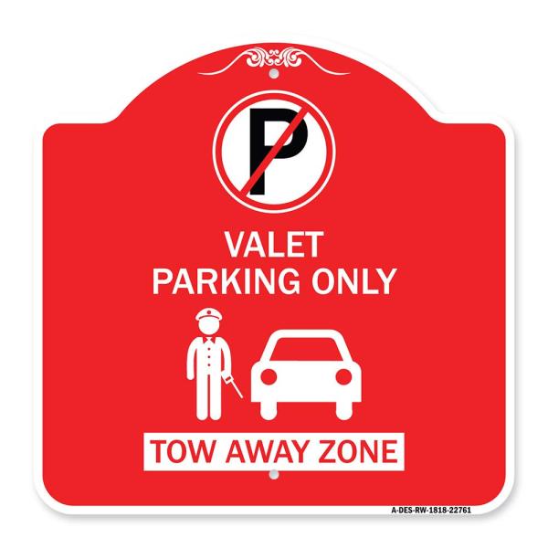 SignMission Designer Series Sign - Valet Parking O...