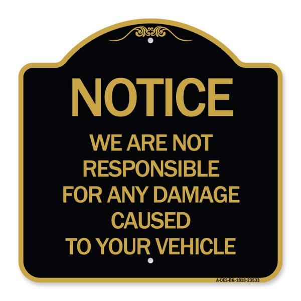 SignMission Designer Series Sign - Notice Not Resp...