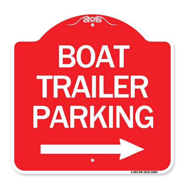 SignMission Designer Series Sign - Boat Trailer Pa...