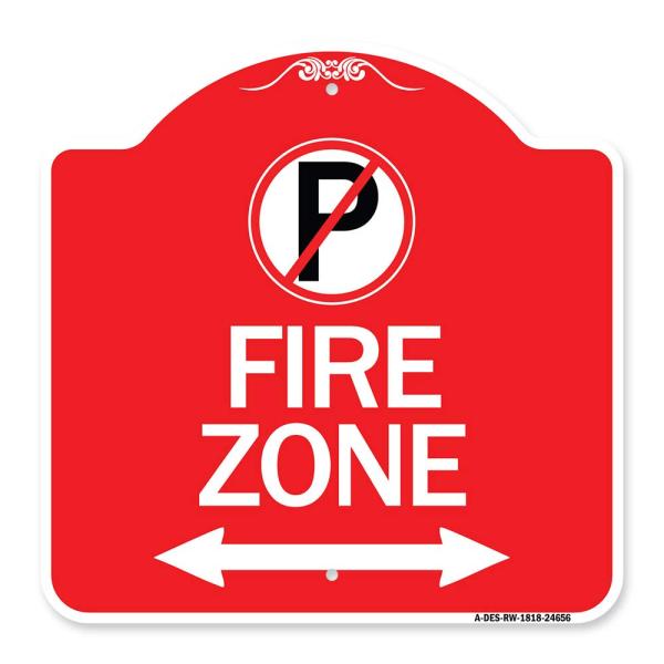 SignMission Designer Series Sign - (No Parking Sym...