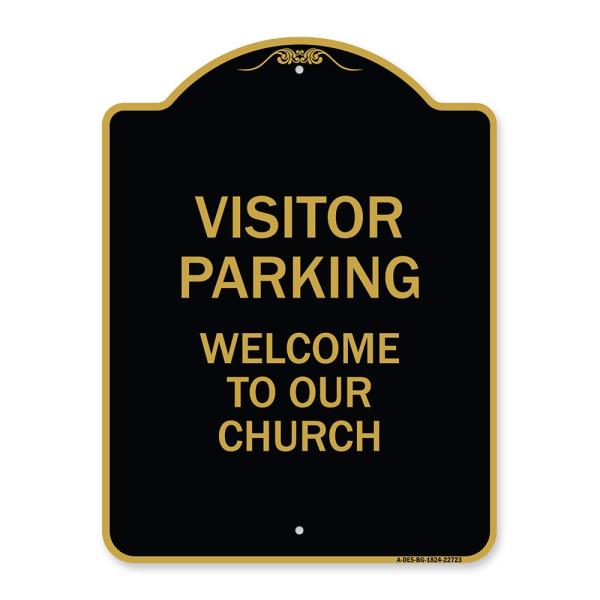 SignMission Designer Series Sign - Visitor Parking...