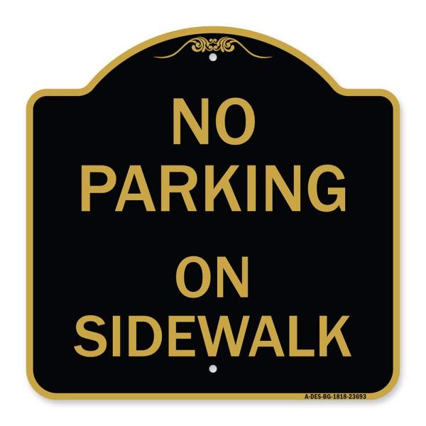 SignMission Designer Series Sign - No Parking on S...